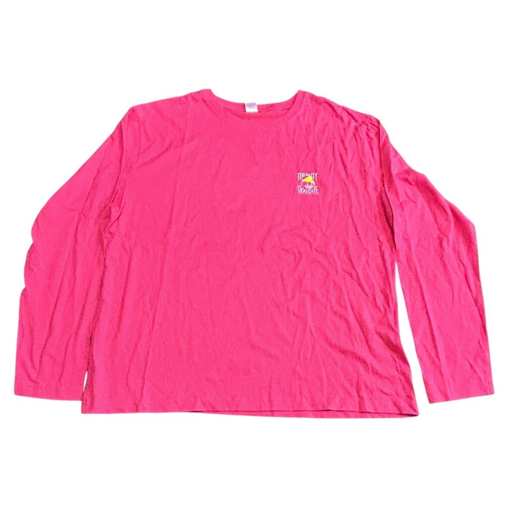 Women’s 2XL Long Sleeve Pink T Shirt Salty Dog Cafe